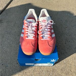 Adidas Gazelle Indoor Shoe Size 8 Wonder Clay/Clear Pink/Gum